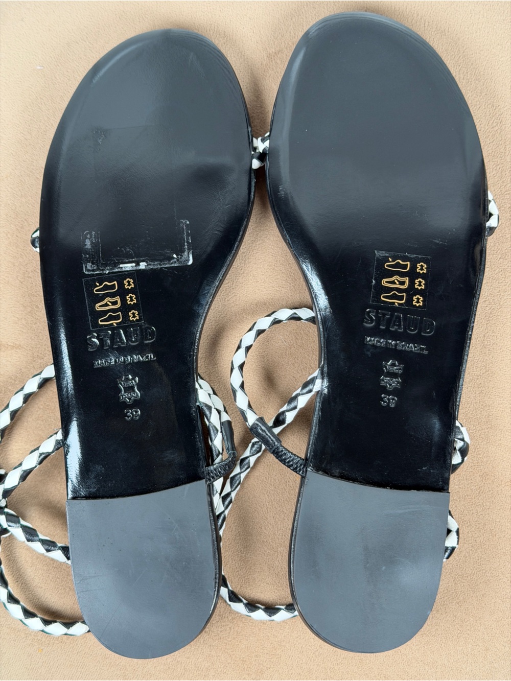 STAUD women's laurel sandal in black 39 - Picture 5 of 7